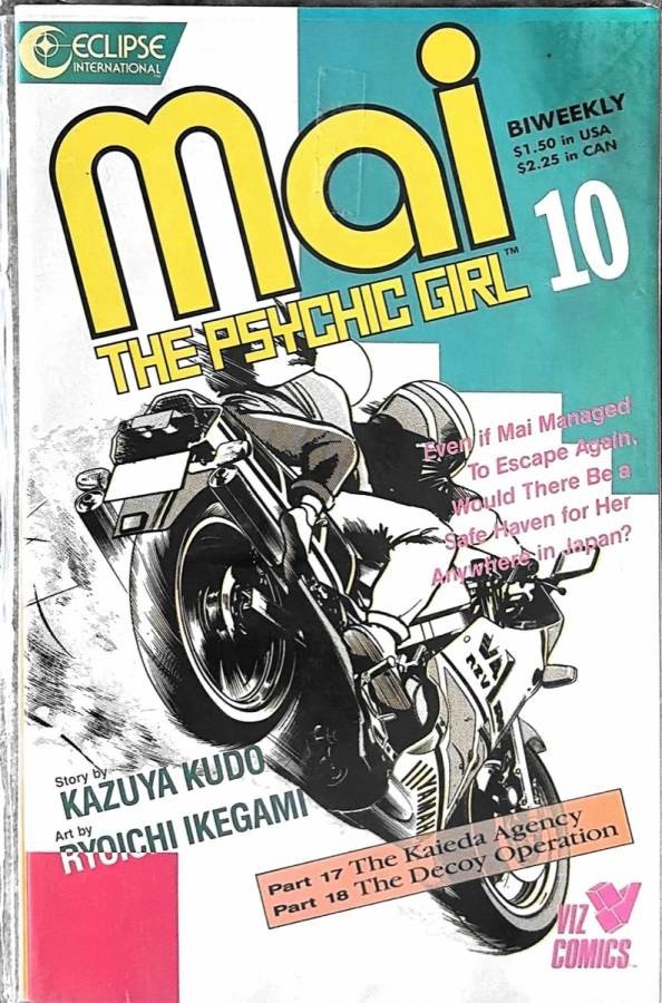 Mai The Psychic Girl #10 (1987) Eclipse International, Viz Comics