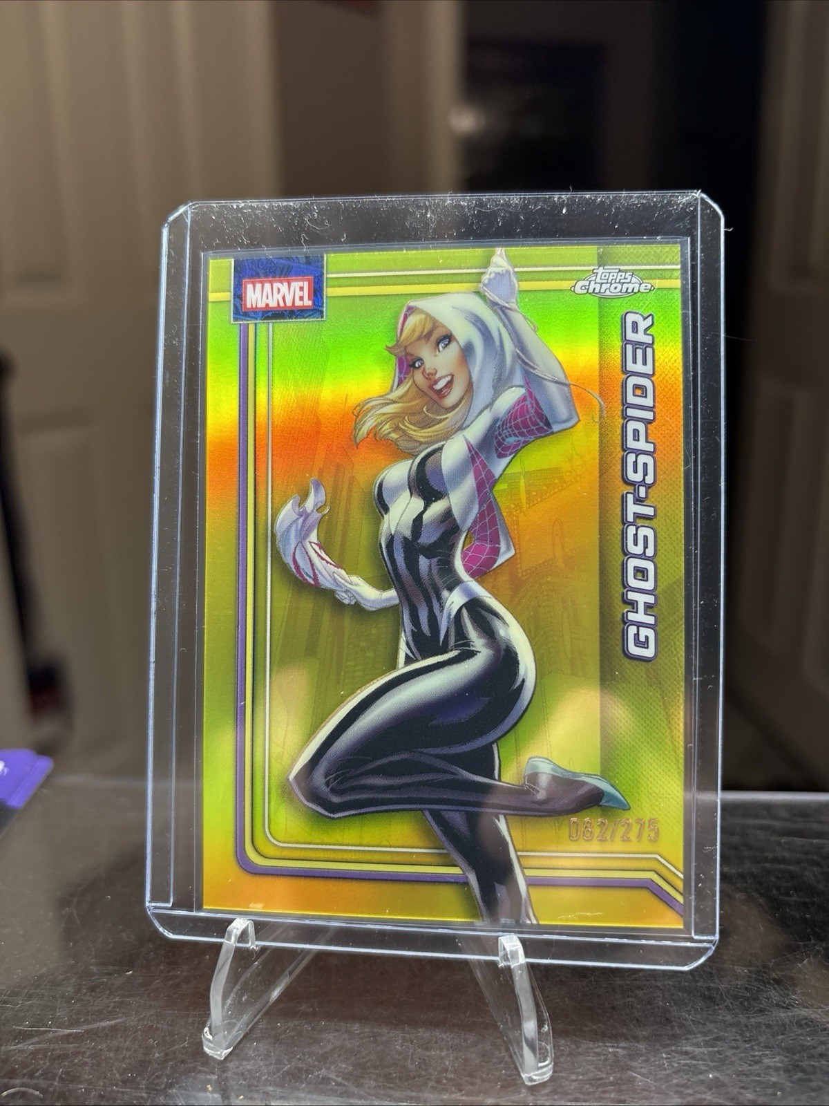 2026 Topps Chrome Marvel Giallo Ghost-Spider Rifrattore 32/275 🔥🍑 #42