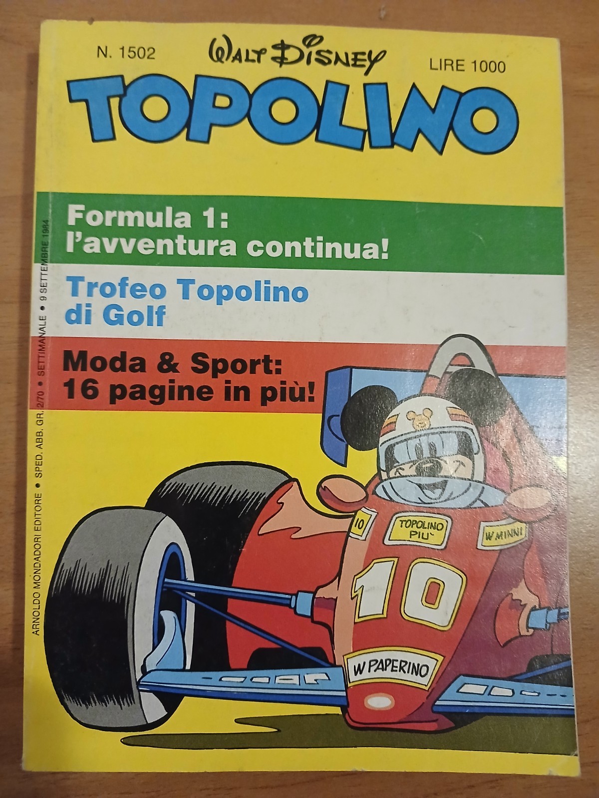 Topolino nr.1502 (edizioni Mondadori,1984)