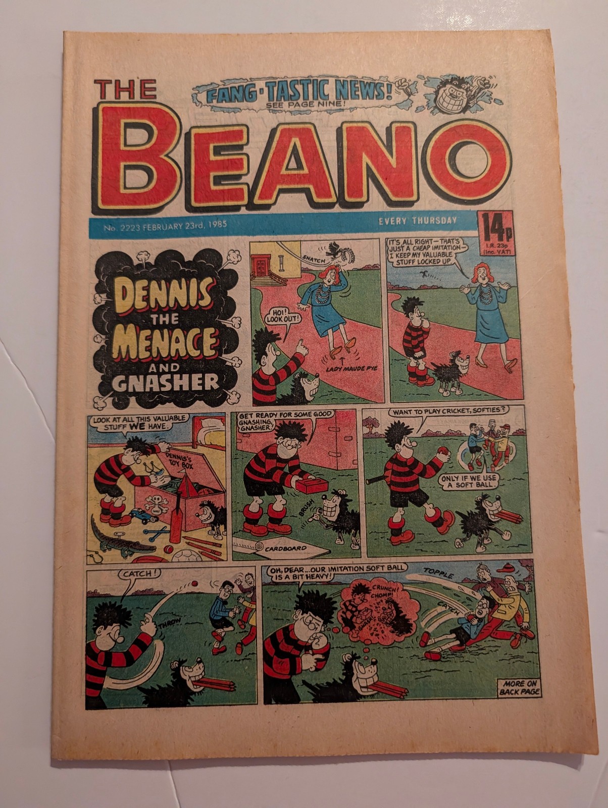 Beano Comic No 2223, February 23rd 1985.