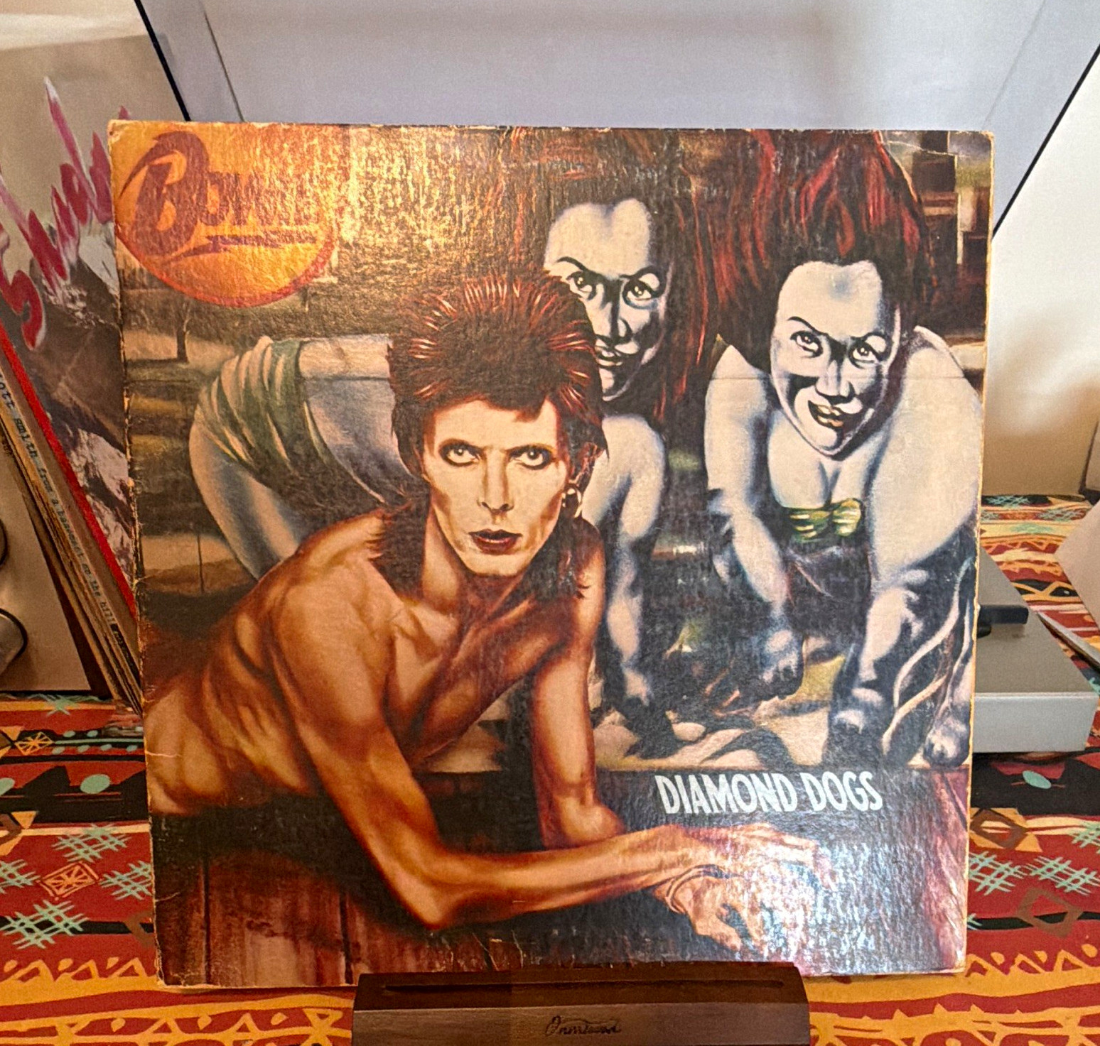 David Bowie Diamond Dogs 12" 33RPM Stereo Vinyl LP RCA Victor 1974 CPL1-0576