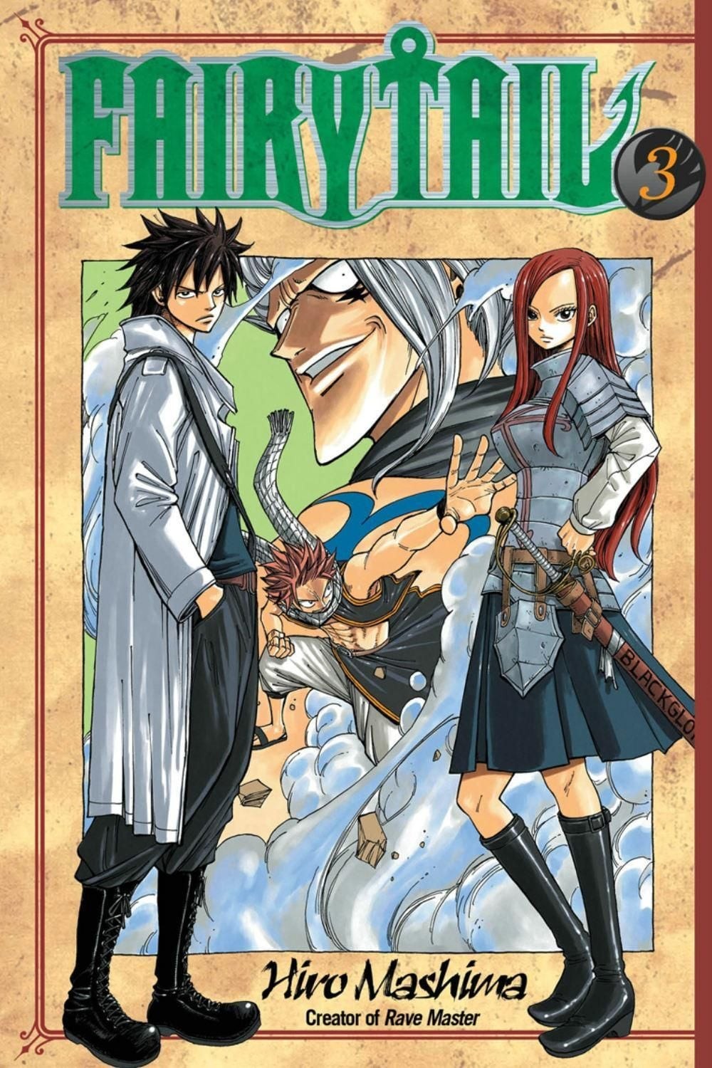 Fairy Tail 3 di Hiro Mashima (inglese) libro tascabile