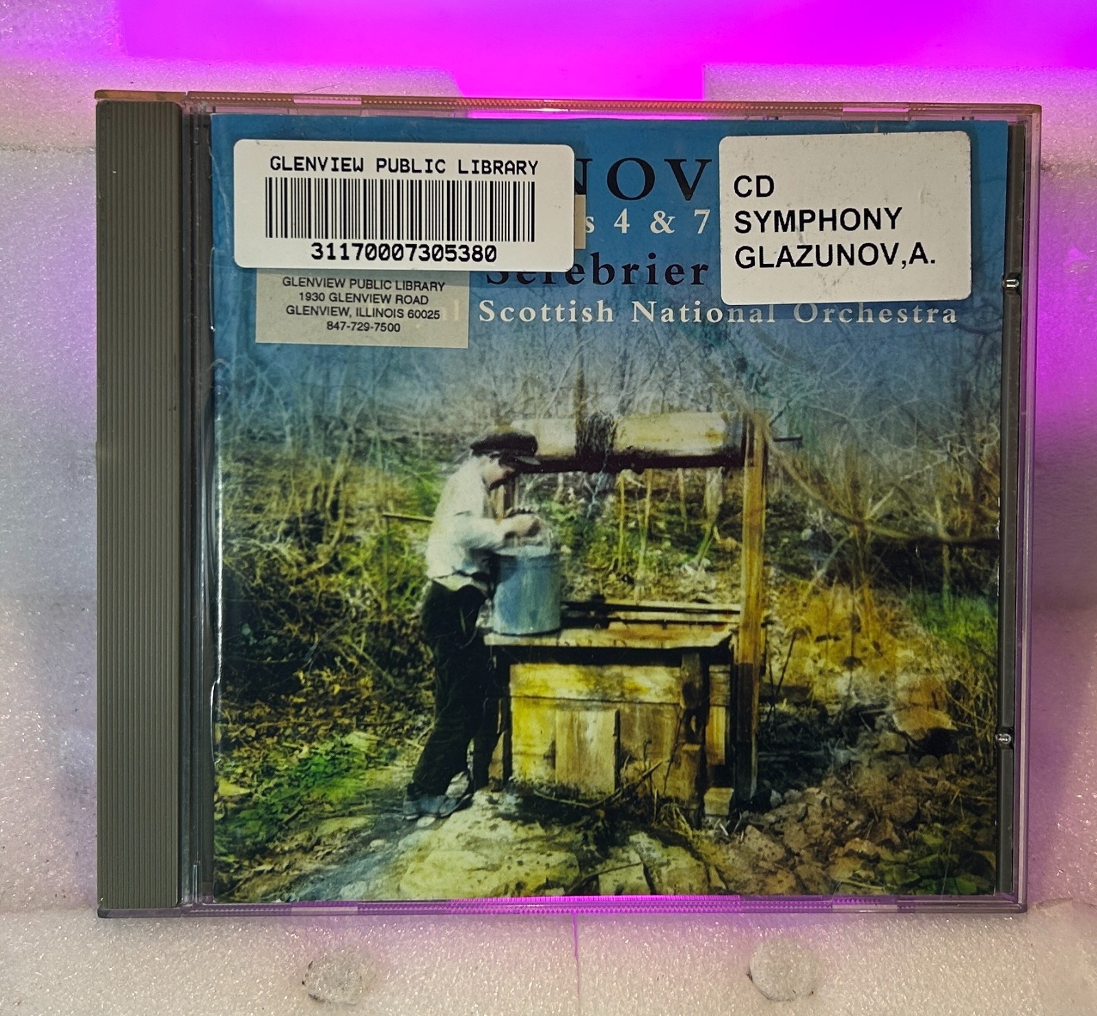 Glazunov Symponies 4 & 7 by Jose Serebrier (CD, 2006, Warner) W/ Case, Tested