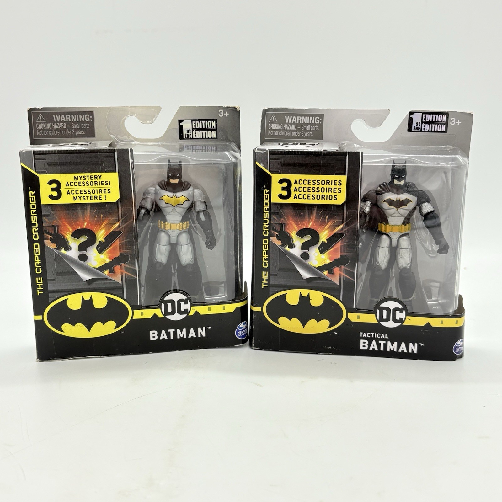 Batman & Tactical Batman 3.75" Action Figures 1st Edition DC Superhero 2020 New!