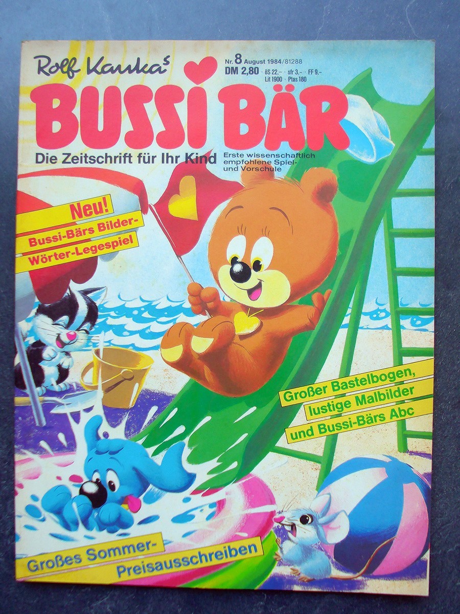 Orso Bussi 8/1984 - come nuovo, mai letto, con foglio artigianale