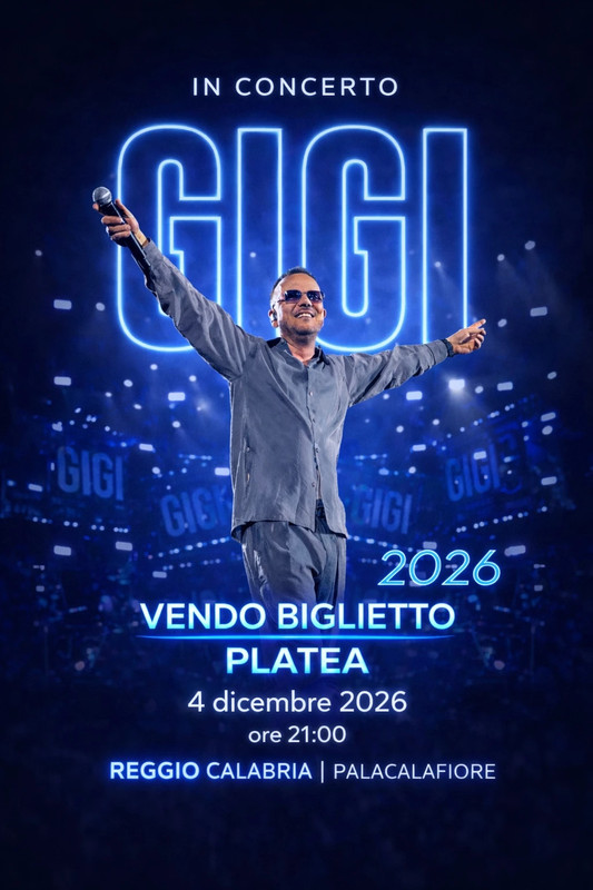 biglietto concerto Gigi D’Alessio