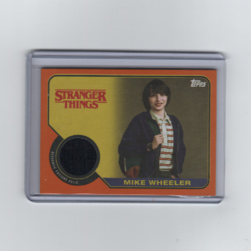 STRANGER THINGS SEASON 1 MIKE WHEELER COSTUME RELIC CARD #/99! R-MWC   HTF!!