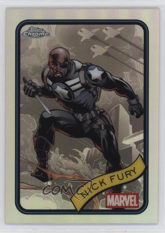 2025 Topps Chrome Marvel Comics Refractor Nick Fury #193 0tp5