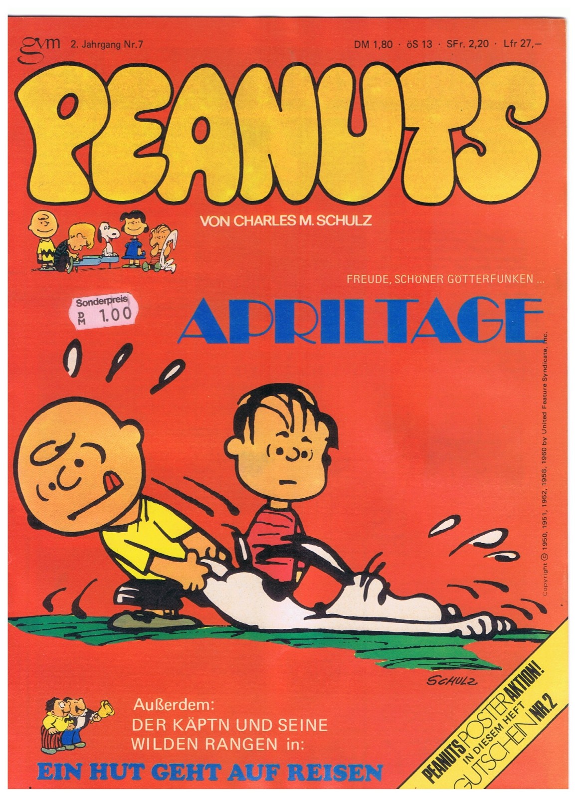 Arachidi 2. Anno n.7 - Schulz - gvm - 1° Edizione 1975 - ancora buona