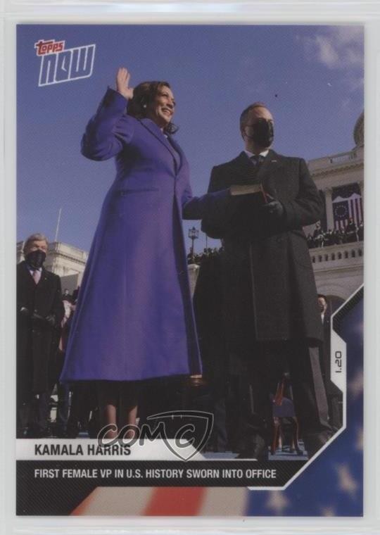 2020 Topps Now Elezioni 2021 Inaugurazione /17016 Kamala Harris #13 0e3