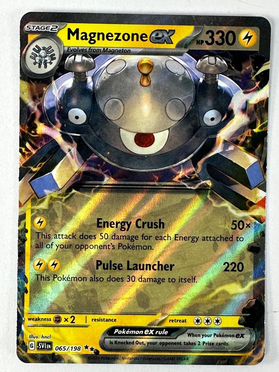 Magnezone ex 065/198 Holo Doppio Raro Pacchetto Premio Serie Carte Pokemon Near Mint