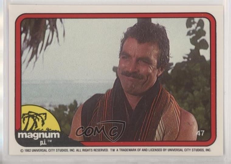 1983 Donruss Magnum PI Tom Selleck Thomas Magnum #47 z6d