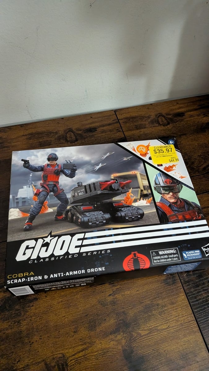 G.I. JOE -Hasbro Serie Classificata Rottami-Ferro e Drone Anti-Armatura NUOVO!!