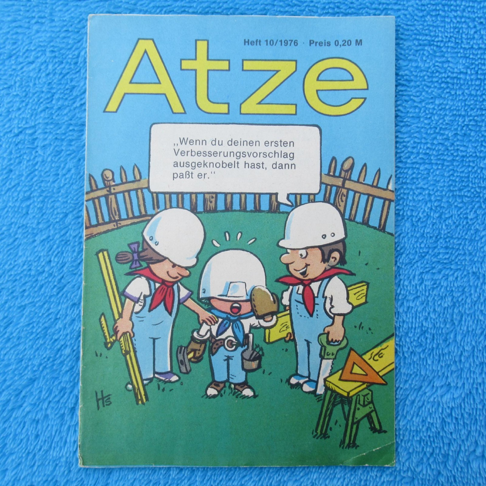 ATZE n.10 del 1976 Fix und Fax Pats avventura di viaggio Jürgen Kieser DDR Z1