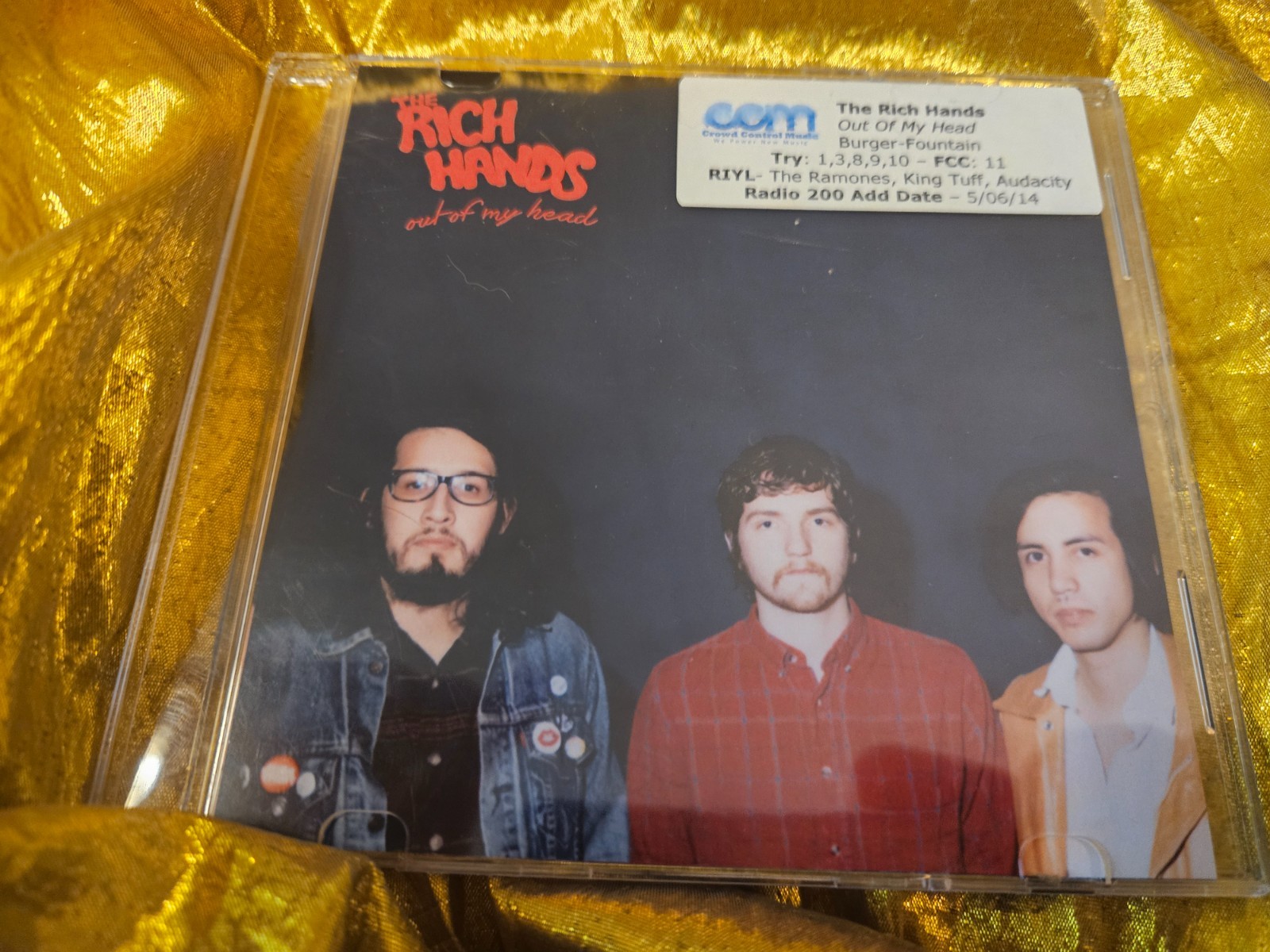 Out of My Head by The Rich Hands - the CD Compact Disc 2014