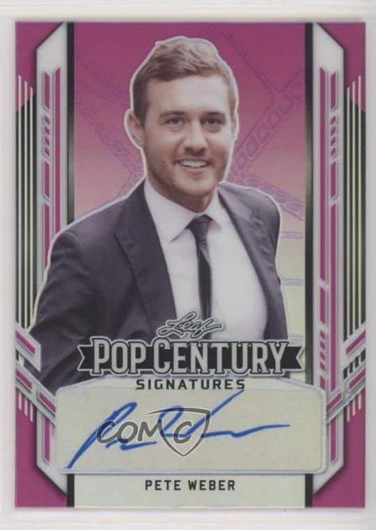 2021 Foglia Metallo Pop Century Rosa Arcobaleno 6/15 Pete Weber #BA-PW1 Auto 00jz