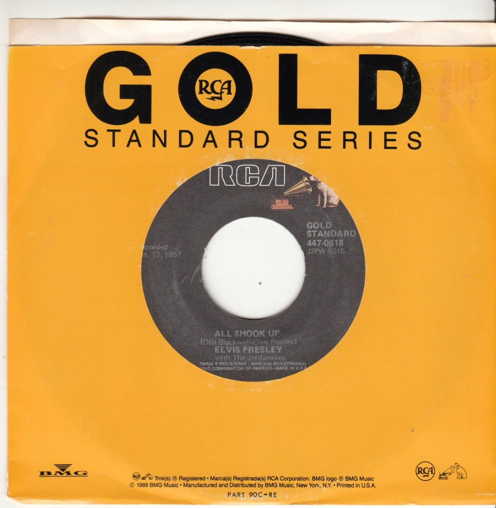 ELVIS PRESLEY - ALL SHOOK UP - REISSUE 45 - GREAT SHAPE