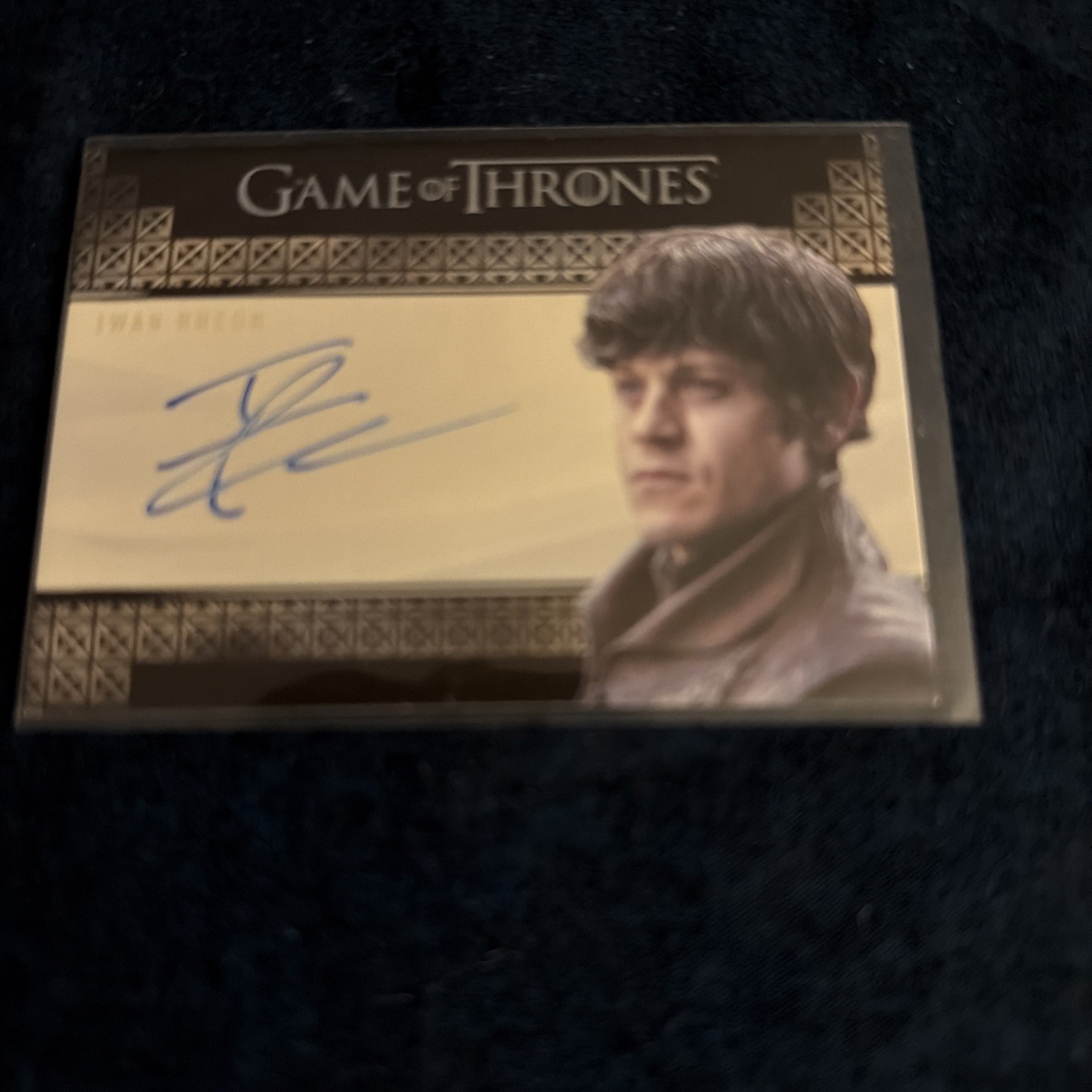 2017 HBO Game Of Thrones Iwan Rheon AUTO As RAMSAY BOLTON AUTOGRAPH