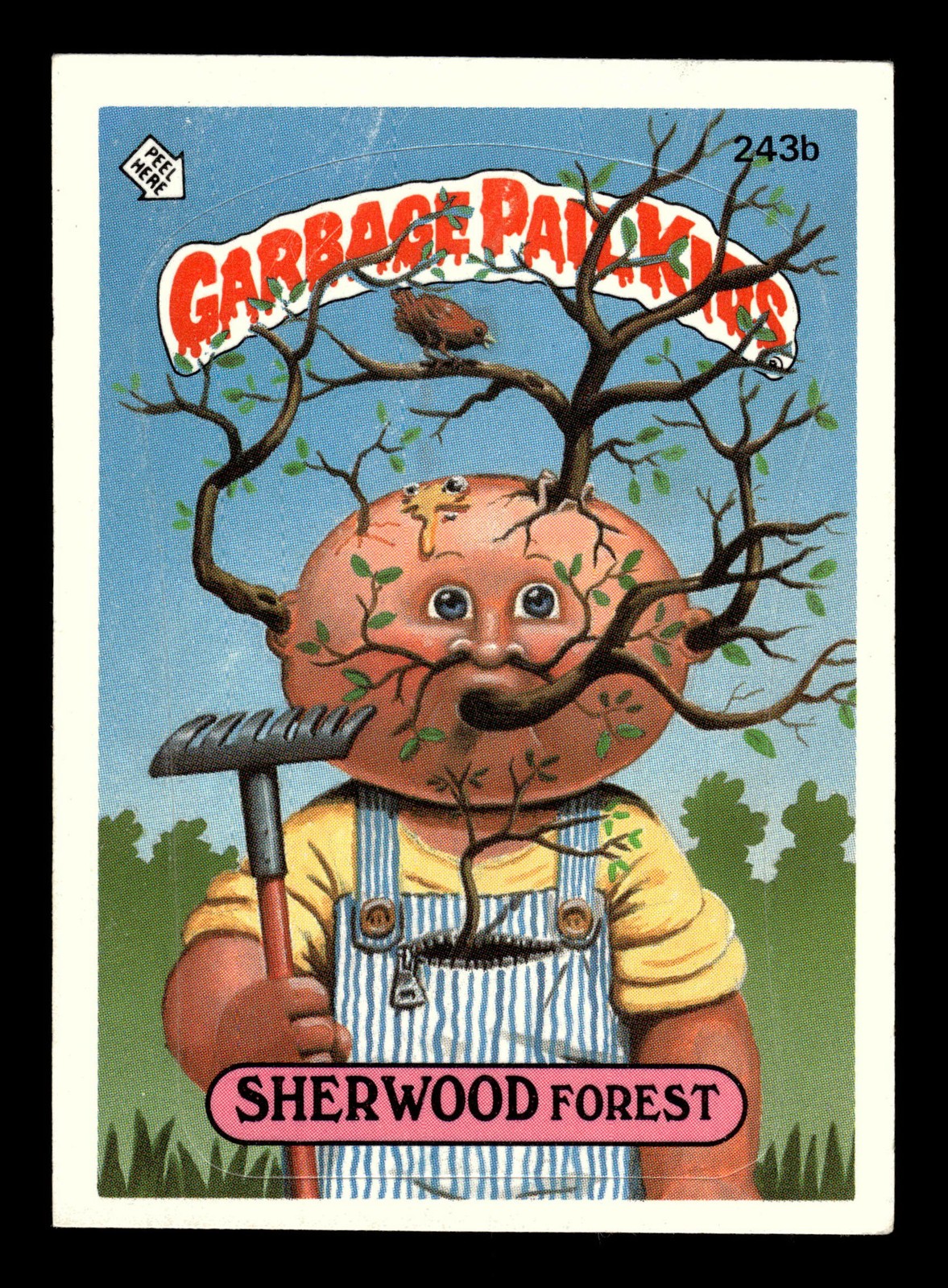 1986 Topps Garbage Pail Kids Series 6 #243b Sherwood Forest