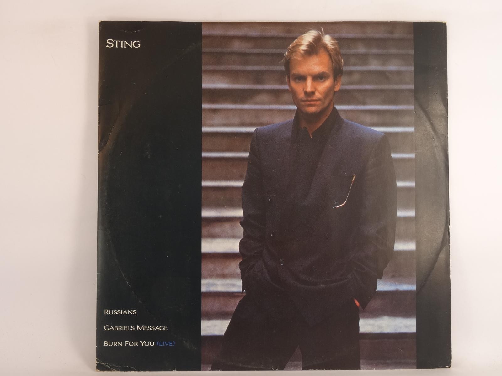 STING RUSSIANS (86) 3 Track Promo 12" Single plus Picture Sleeve A&M