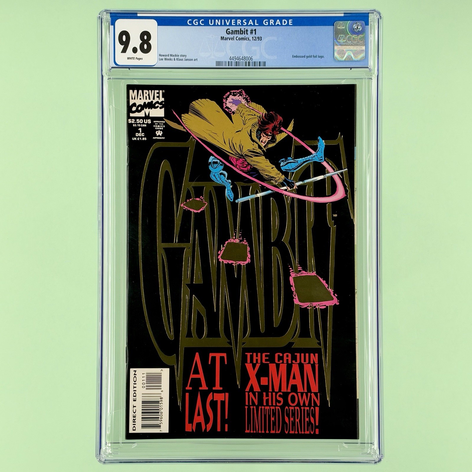 Gambit #1 (CGC 9.8) 1993, 1st Solo Series, 1st App. of the Assassin's Guild