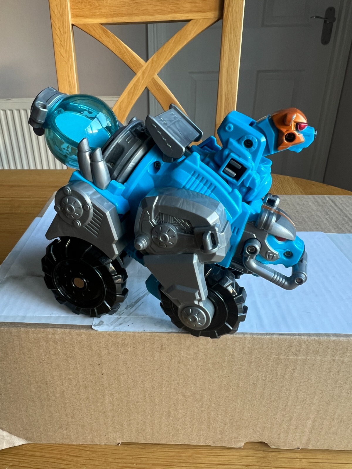 Power Ranger Cosmic Fury Kyuranger giapponese cielo orso blu zord Megazord V. Ottime condizioni