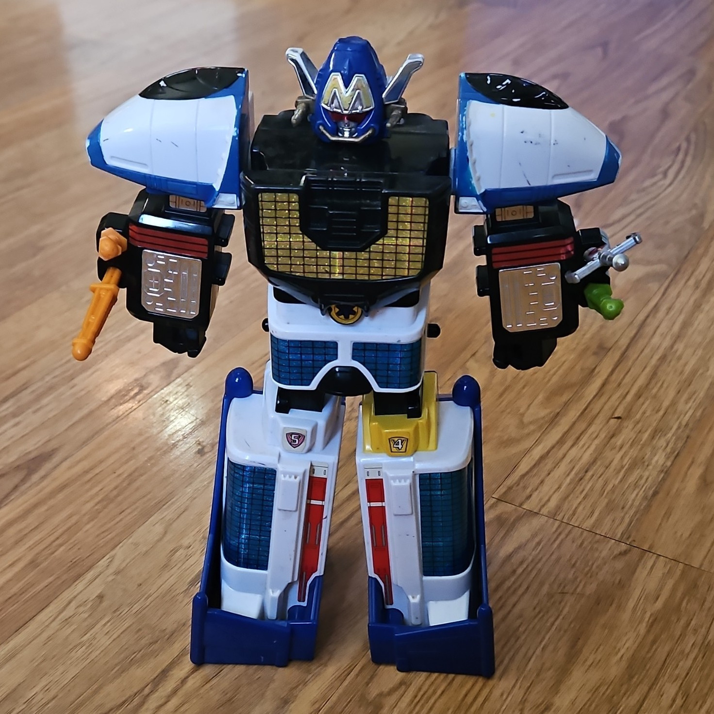 Modellino Power Rangers Lightspeed Rescue Solarzord 9" Vintage Bandai 1999 Megazord