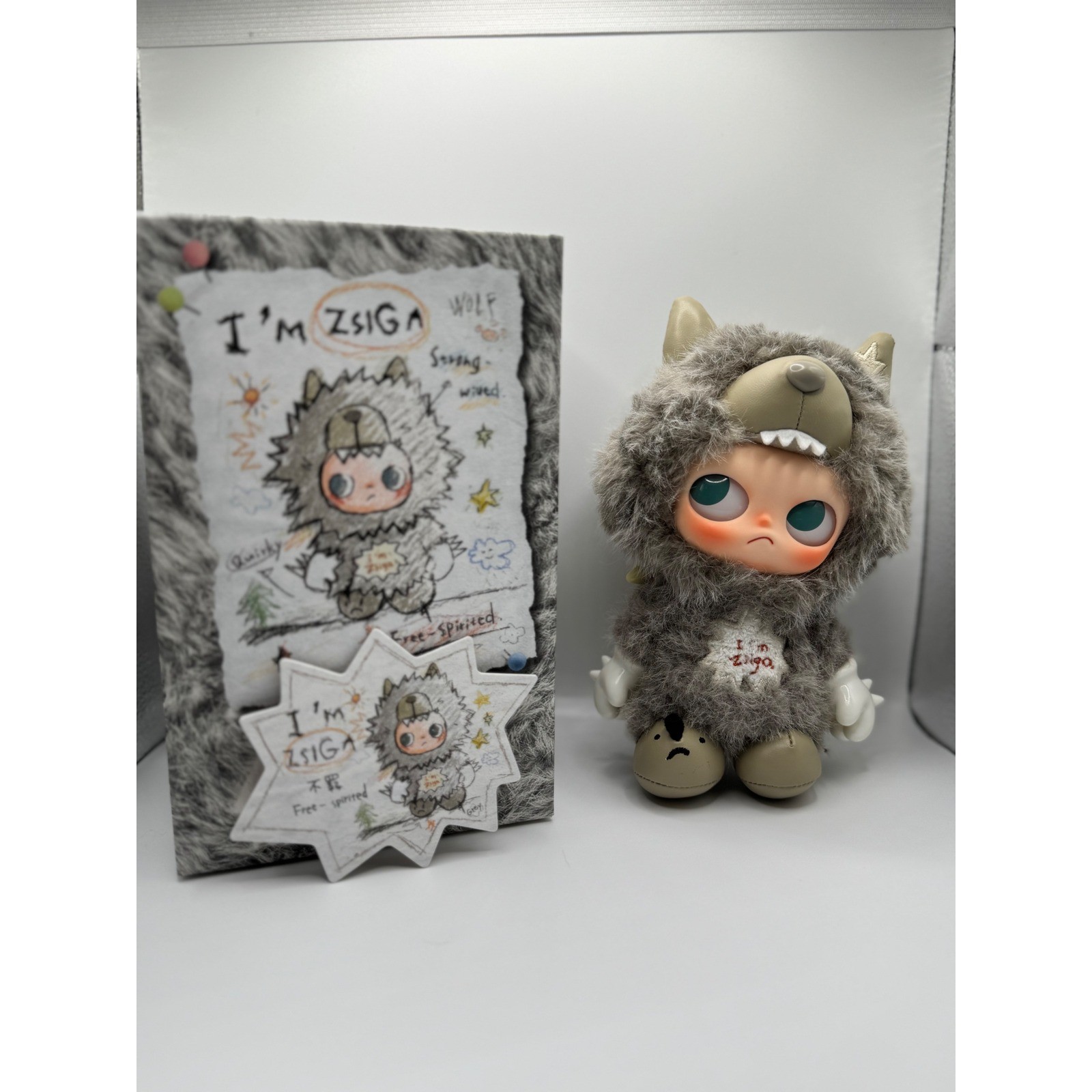 Pop Mart ZSIGA I'm ZSIGA Series Free Spirited Vinyl Peluche Pendente Scatola Cieca