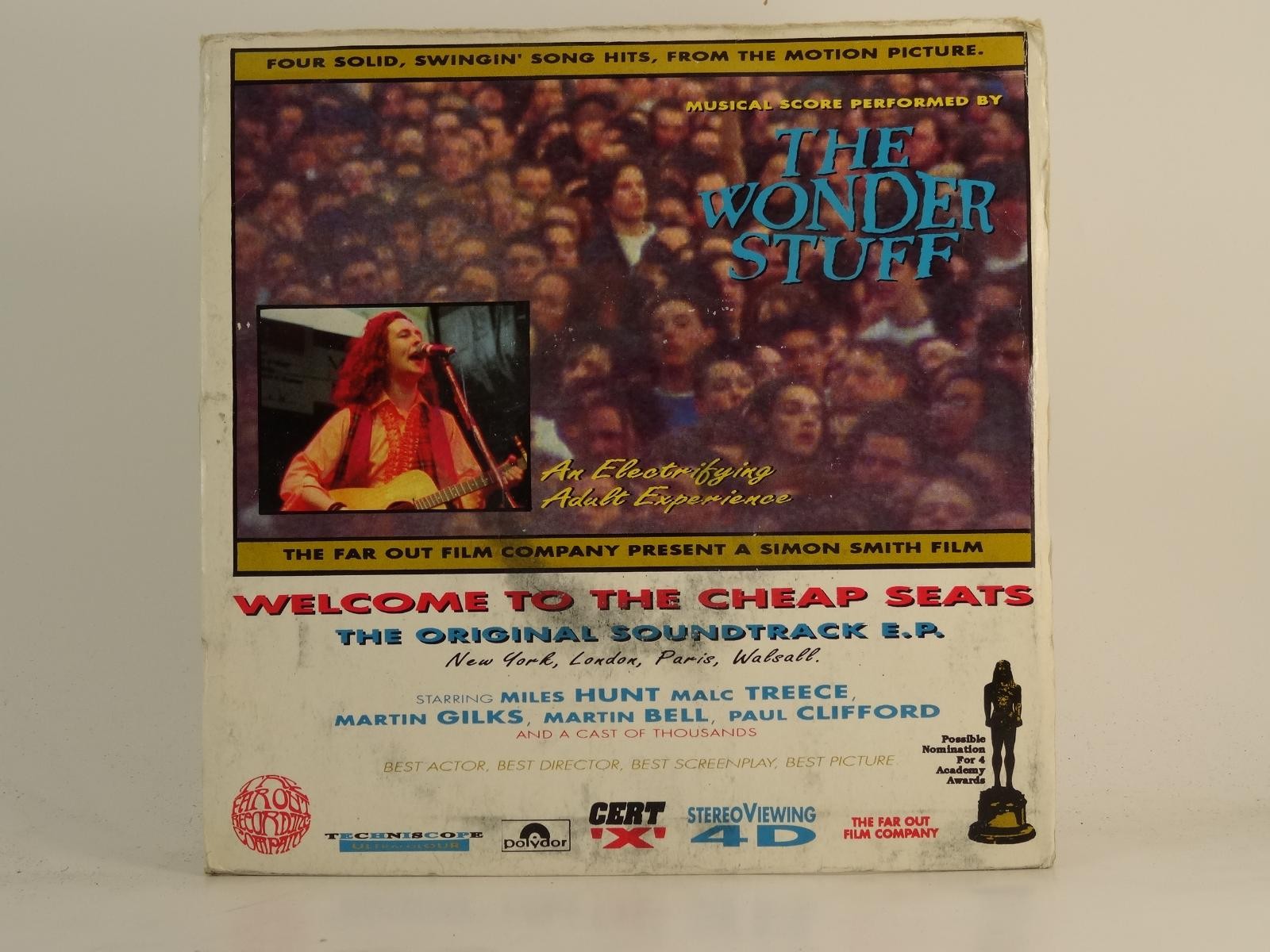 THE WONDER STUFF WELCOME TO THE CHEAP SEATS (77) 2 Track 7" Single including Pic