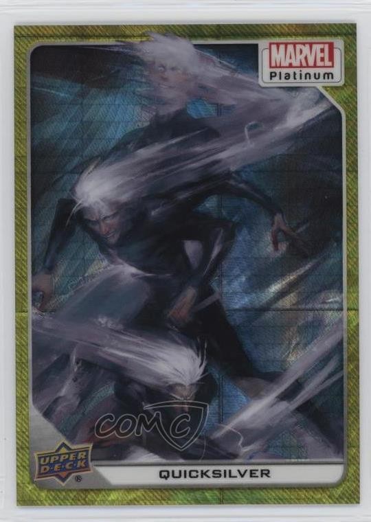 2023 Upper Deck Marvel Platinum Yellow Spotlight 342/399 Quicksilver #50 0bn8