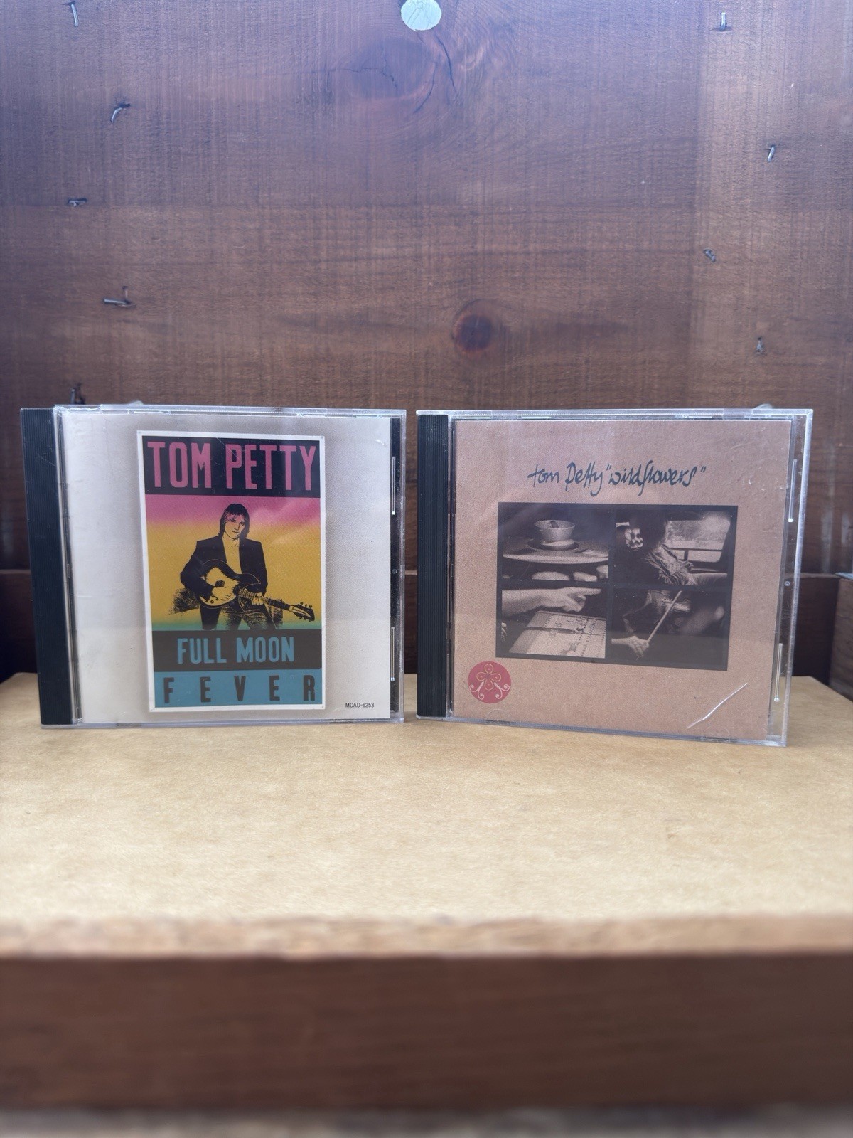 Tom Petty CD lot of 2 Full Moon Fever Wildflowers
