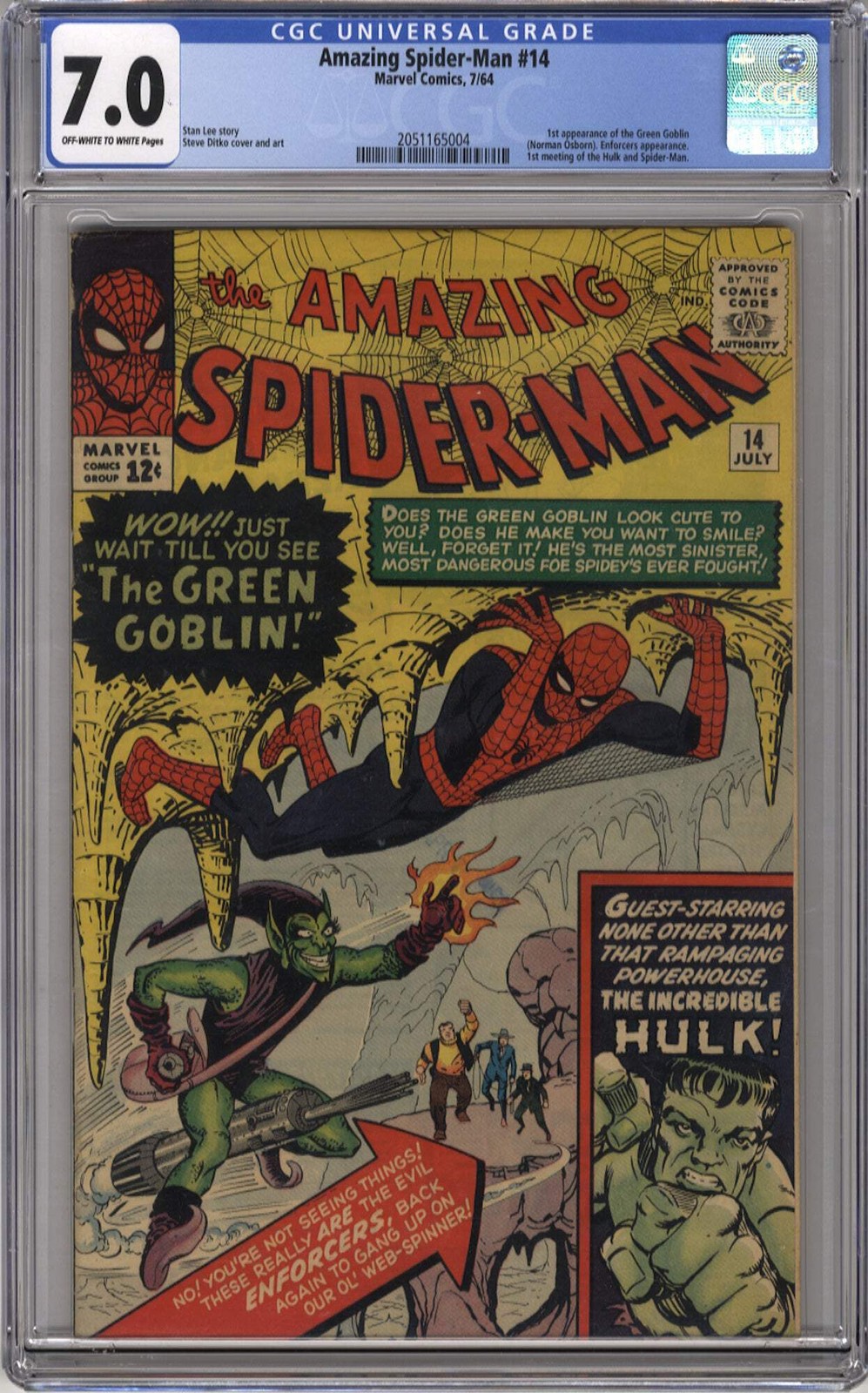 AMAZING SPIDER-MAN 14 - CGC 7.0 - Marvel Comics
