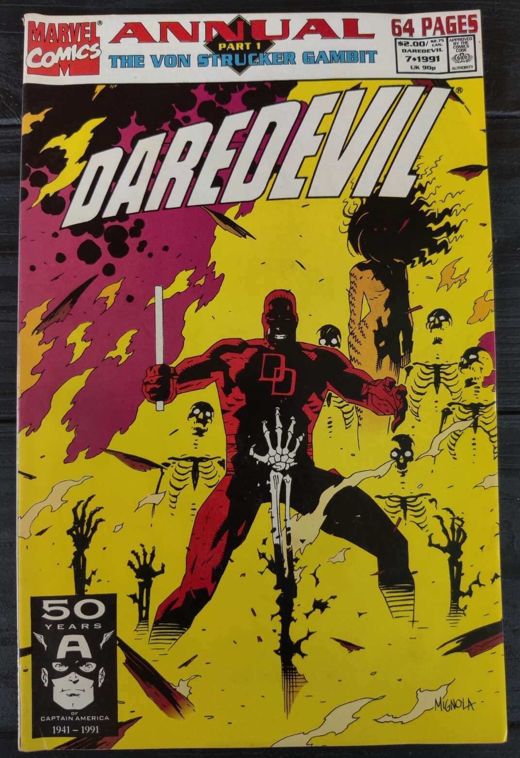 Daredevil Annual Von Strucker Gambit #7 1991 Marvel Comics 