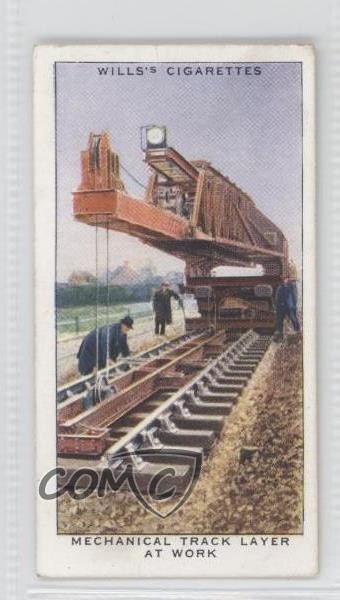1938 Wills Attrezzatura Ferroviaria Tabacco Meccanico Pista Strato Al Lavoro #13 1i3