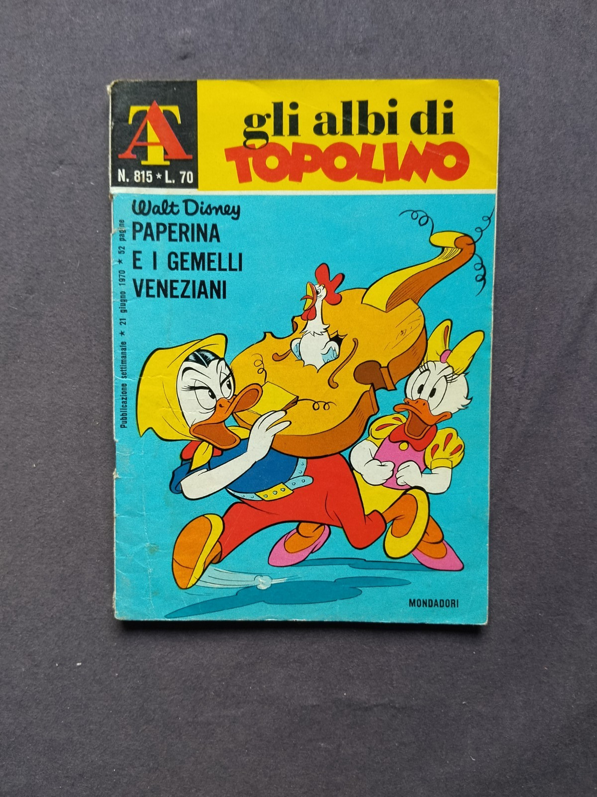 Gli Albi Di Topolino N. 815 - PAPERINA E I GEMELLI VENEZIANI - 1970