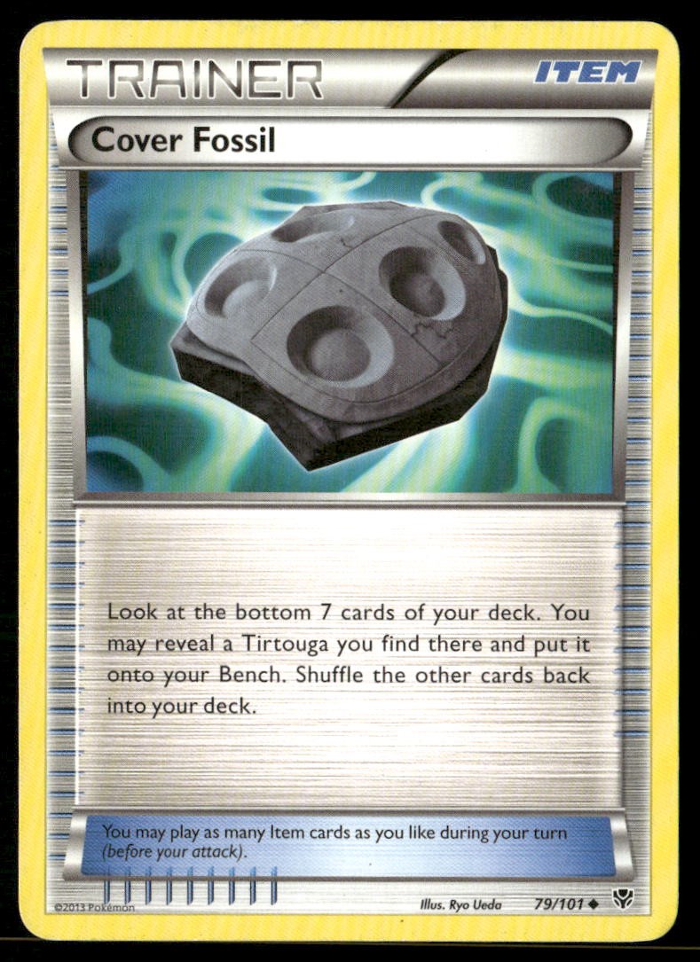 Cover Fossil 79/101 Pokemon Scoppio Plasma Non Comune Molto Giocato