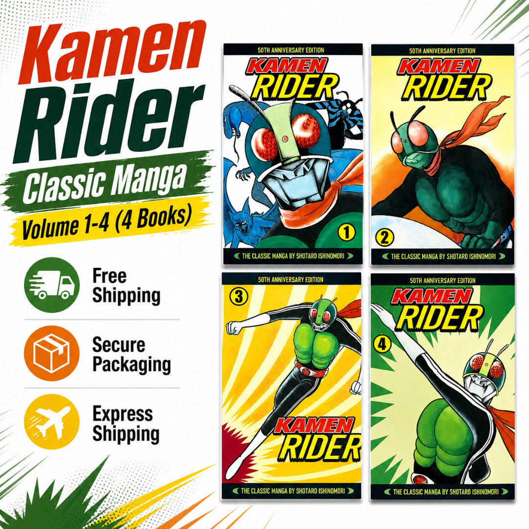 Kamen Rider Classico Manga Vol.1-4 Set Completo Edizione Inglese