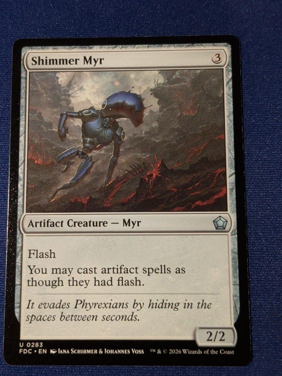 Shimmer Myr Foundations Commander #283 quasi nuovo MTG