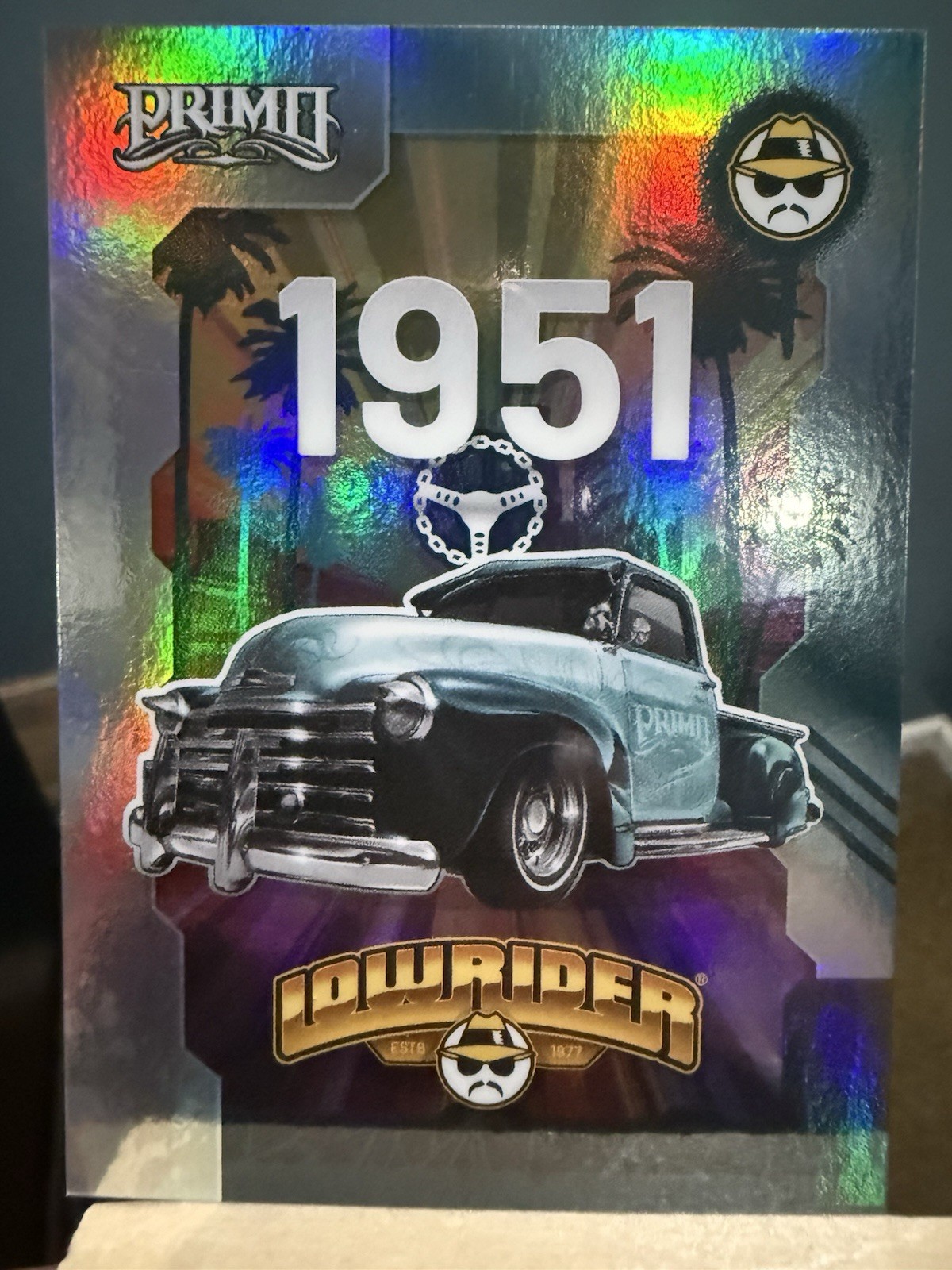 Carte collezionabili Rainbow Hologram Primo Lowrider La Primera serie 1951 pickup