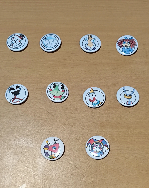 Pack 18 chapas Digital circus