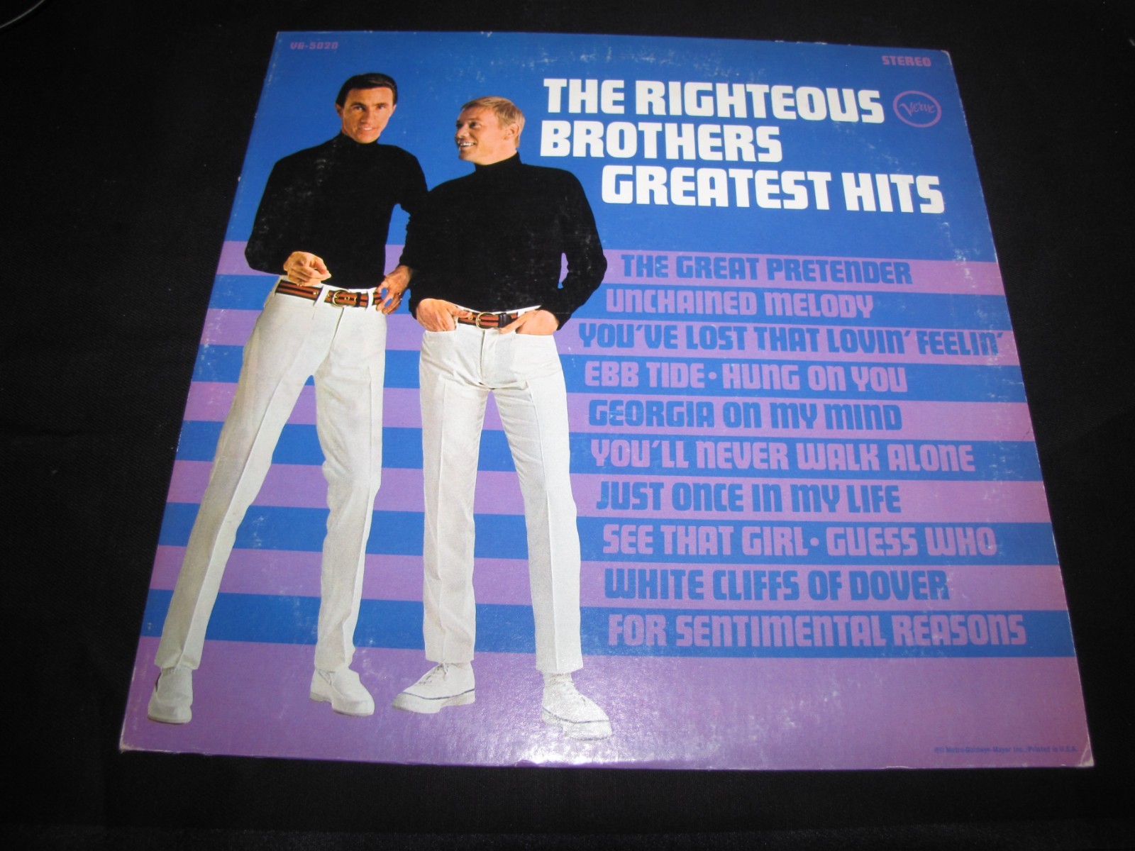 THE RIGHTEOUS BROTHERS - GREATEST HITS - VERVE RECORDS STEREO LP