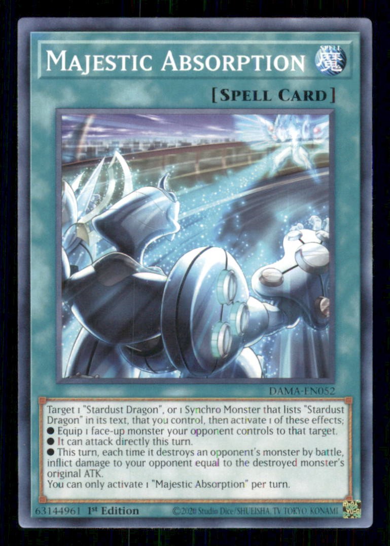 Majestic Absorption DAMA-EN052 Alba Comune di Maestà Yu-Gi-Oh 1° Edizione NM