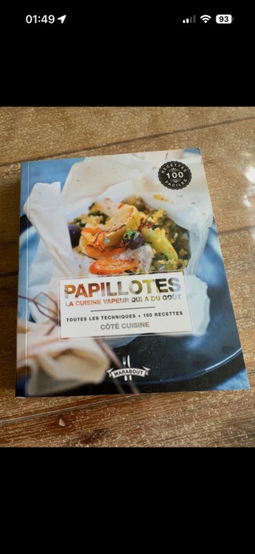 Livre de recettes de papillotes