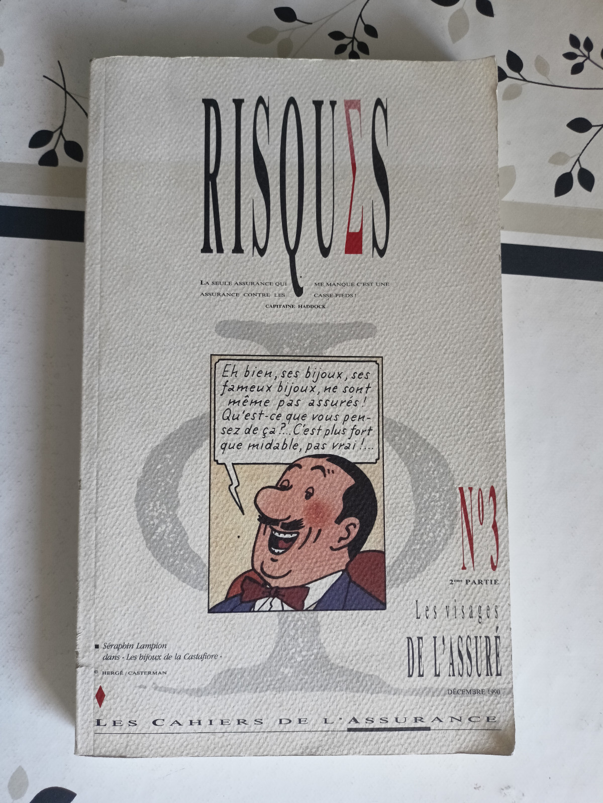 Tintin Revue Risques N°3 Les visages de l'assuré