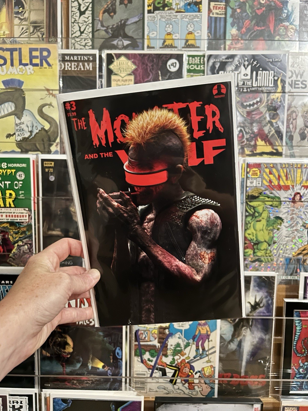 Monster & The Wolf #3 fumetto di alta qualità Mark Spears mostri horror oggetto caldo