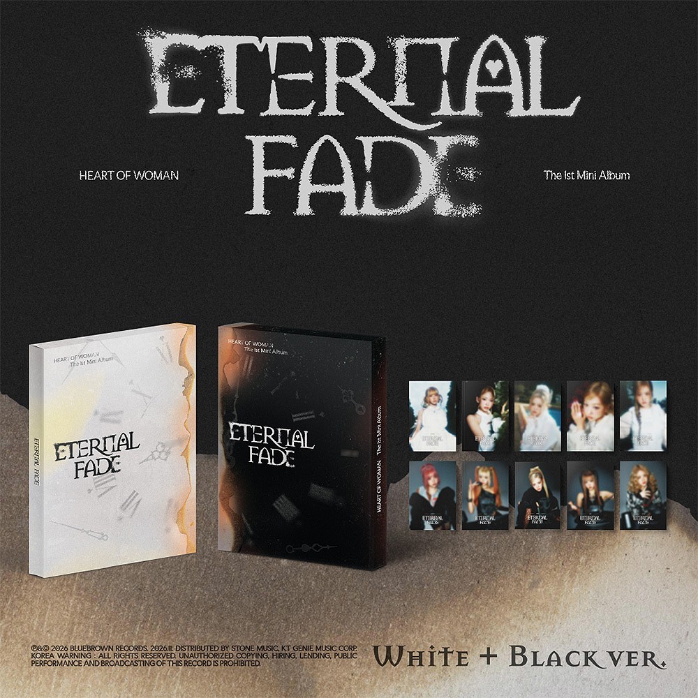 HEART OF WOMAN ETERNAL FADE Album 2 Ver SET/2CD+4Book+4 Card+8Sticker+etc+2 POB