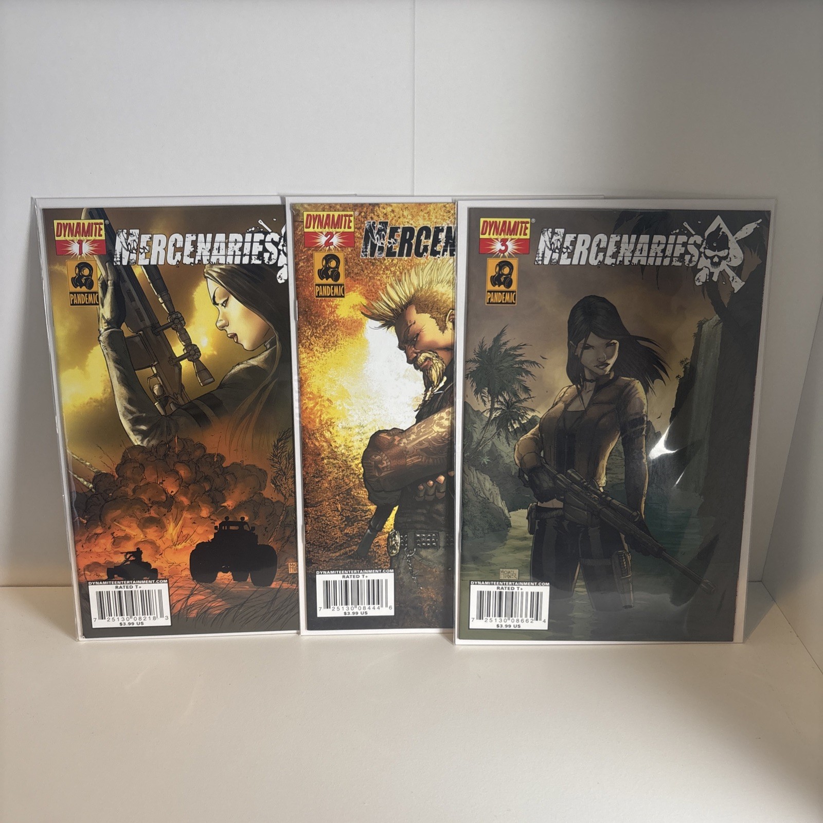 Dynamite Comics Mercenaries 1 2 3 2007 Pandemia
