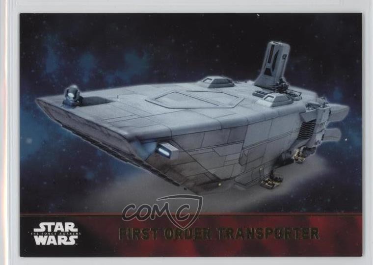 2015 Star Wars: The Force Awakens Series 1 Gold /100 First Order Transporter 0ad