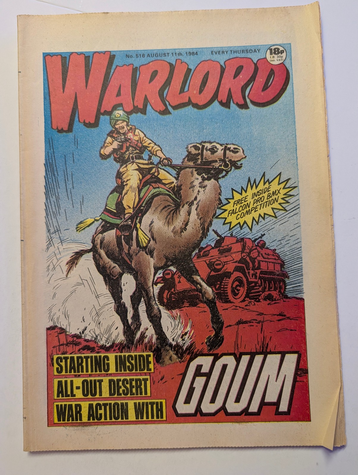 Warlord Comic No 516, August 11th 1984.
