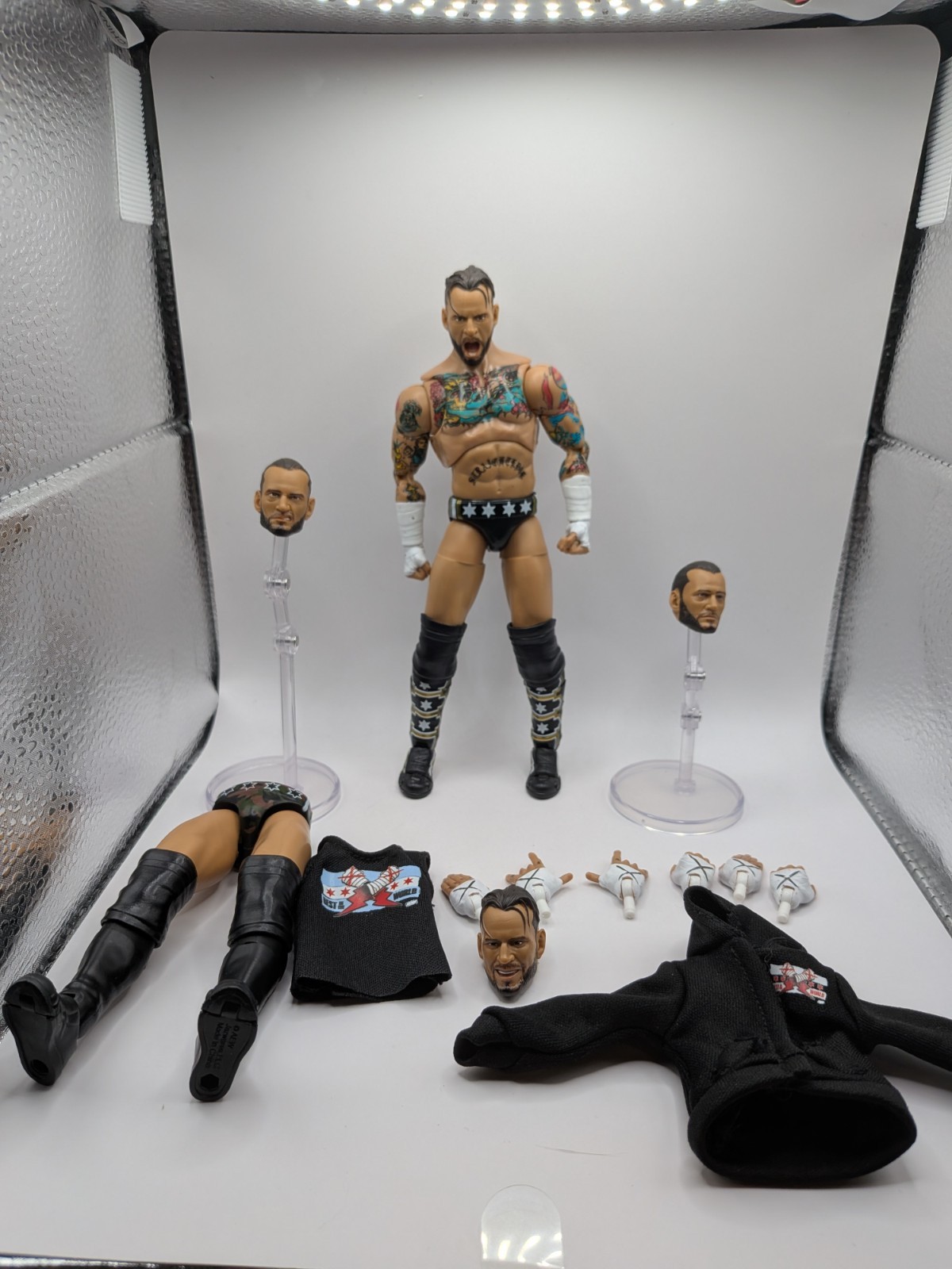 AEW Jazwares Unrivaled Supreme Walmart Exclusive CM Punk WWE quasi completo 